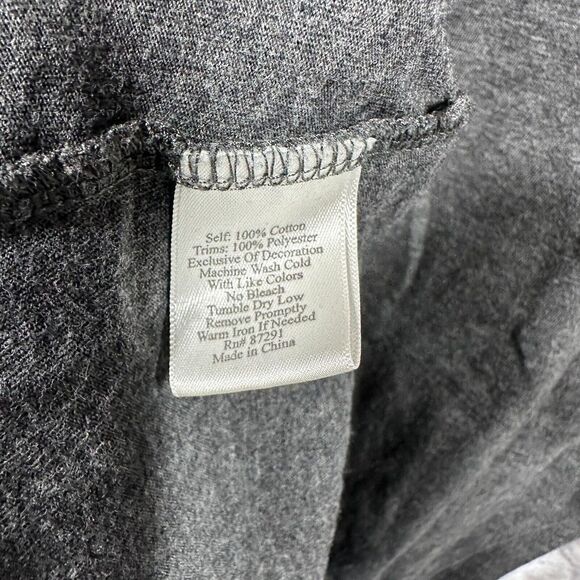 Johnny Was JWLA Grey Long Sleeve Floral Embroidered Gray Dress Size Small - Picture 8 of 10